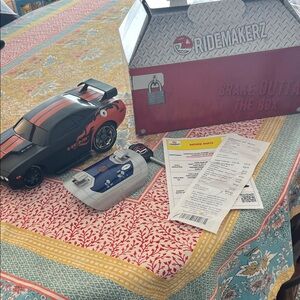 Ridemakerz Black and Red Toy Car with Remote
